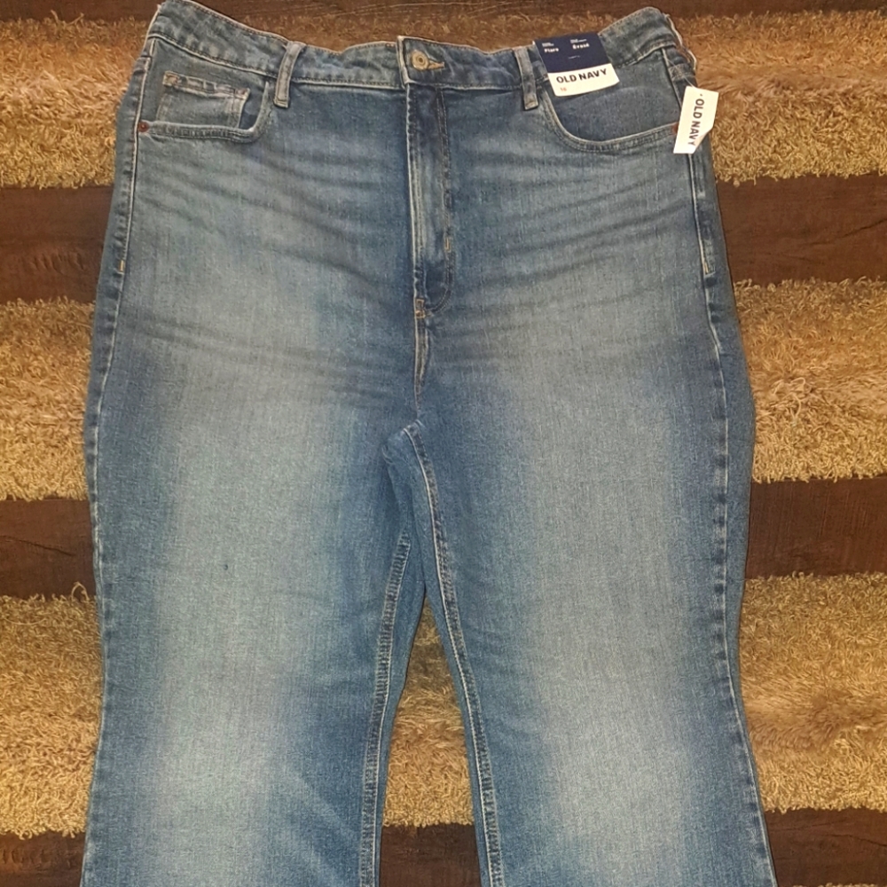 Old Navy Blue Higher High Rise Jeans